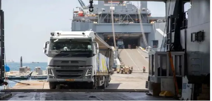 Biden administration to build a floating dock in Gaza 