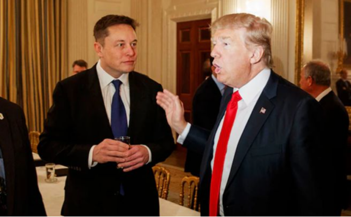 Trump said he likes Musk at a campaign rally