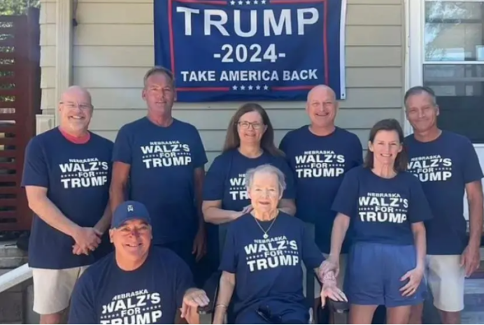 The photo went viral, Harris's deputy's relatives sent their support, and Trump responded