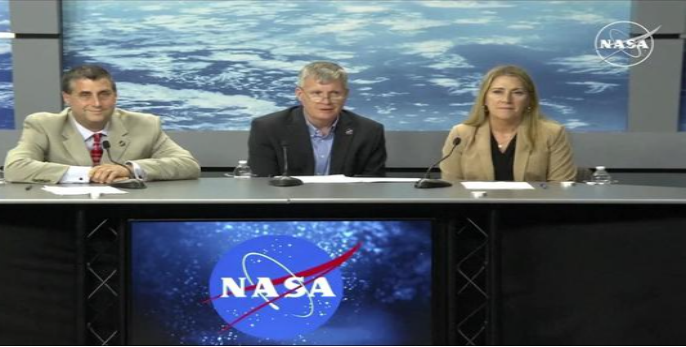 The first manned test flight of the 